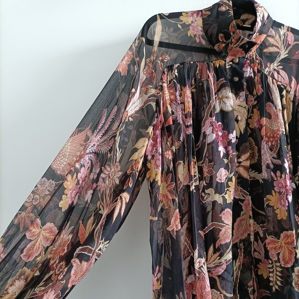Zimmermann - wavelength floral silk blouse - Picture 9 of 9